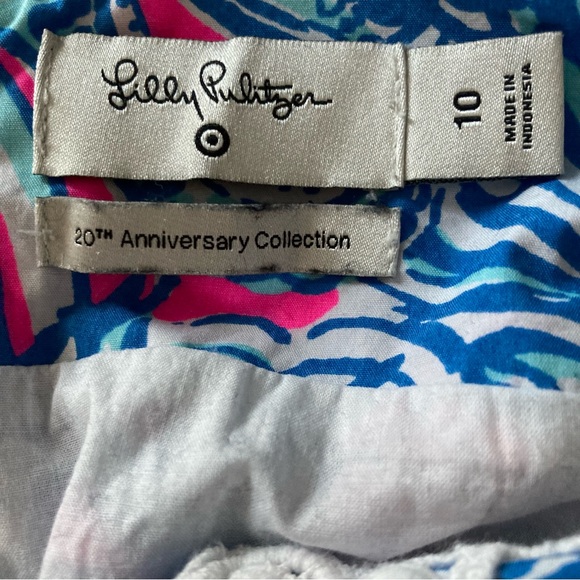 Lilly Pulitzer Blue and Pink Sleeveless Dress - Picture 8 of 10